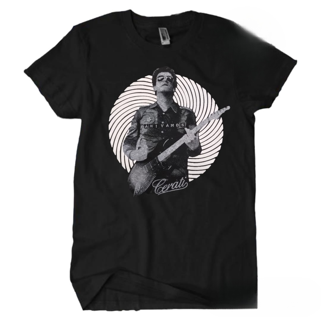 Remera de la banda Gustavo Cerati disponible en Efecto Rockeria.On.Line