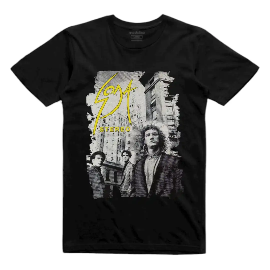 Remera de la banda Soda Stereo disponible en Efecto Rockeria.On.Line
